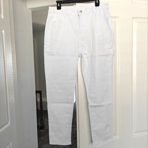 NWT White High-Waisted Jeans, Size XXL